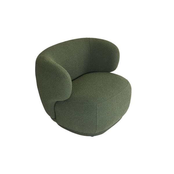 Product illustration Fauteuil Giulia Kaki bouclé