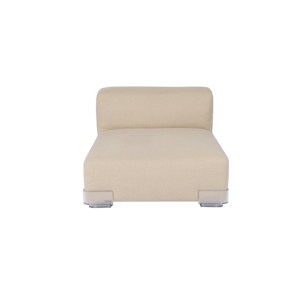 Product illustration Plastics Low Armless Chair Beige