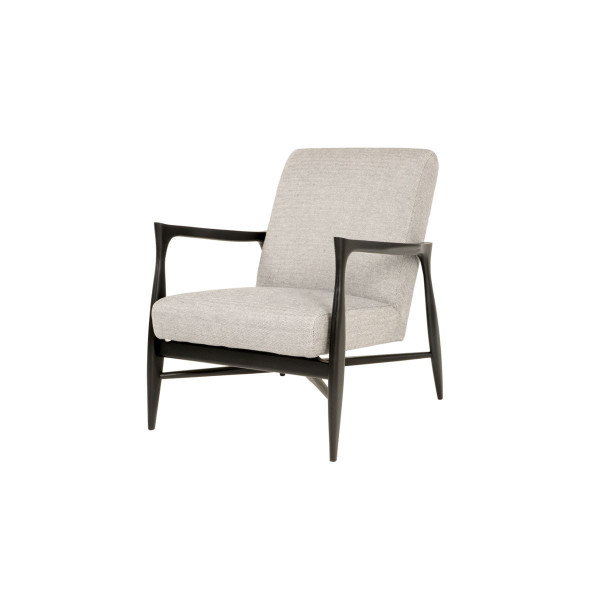 Product illustration Floating Armchair Black Matte Tweed