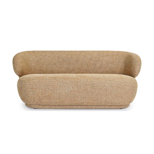 Product illustration Giulia Sofa 2 Seater Yellow Tweed