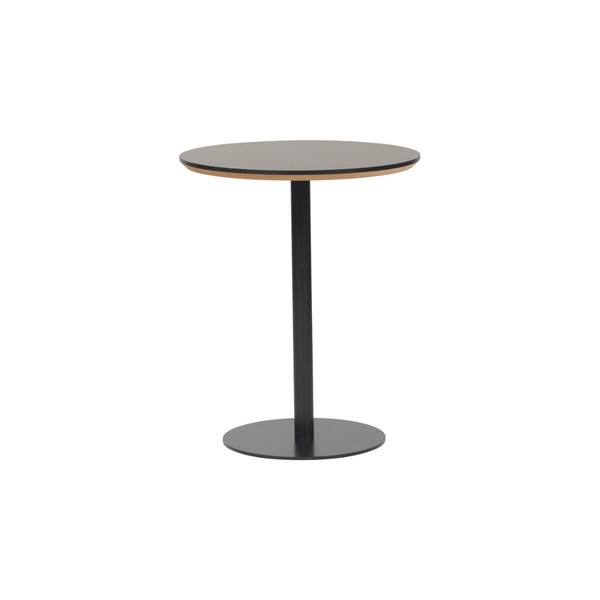 Product illustration Marielle Pedestal Table Black Round Black Foot