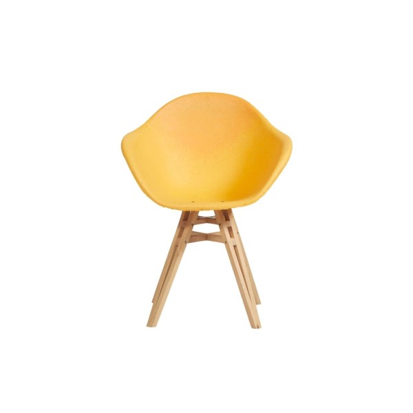 Illustration du produit Fauteuil Gravêne Bois Citron-Jaune