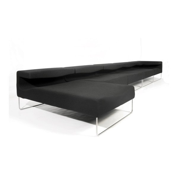 Product illustration Meridienne Lowseat Black