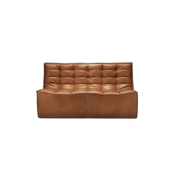 Product illustration N701 Sofa 2 Seater Brown Leather