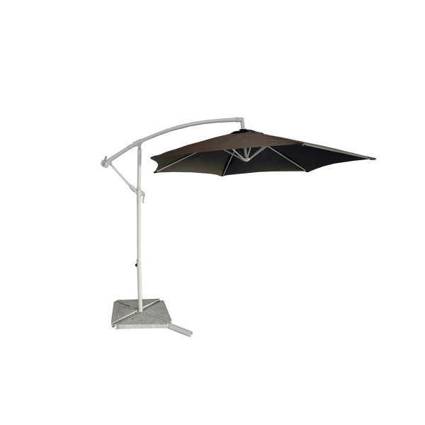 Illustration du produit Parasol Déporté Noir Mat Acier