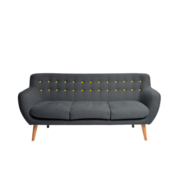 Product illustration Coogee Yellow Buttons Sofa