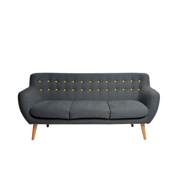Product illustration Coogee Sofa Yellow Buttons