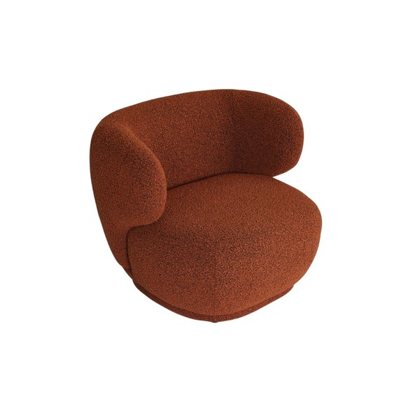 Product illustration Fauteuil Giulia Rouille bouclé