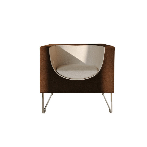 Product illustration Nube Armchair Beige and Brown