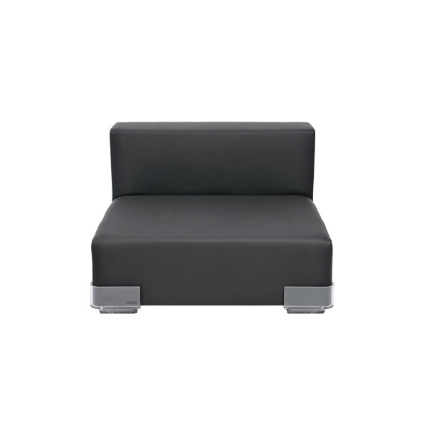 Product illustration Plastics Low Armless Chair Black