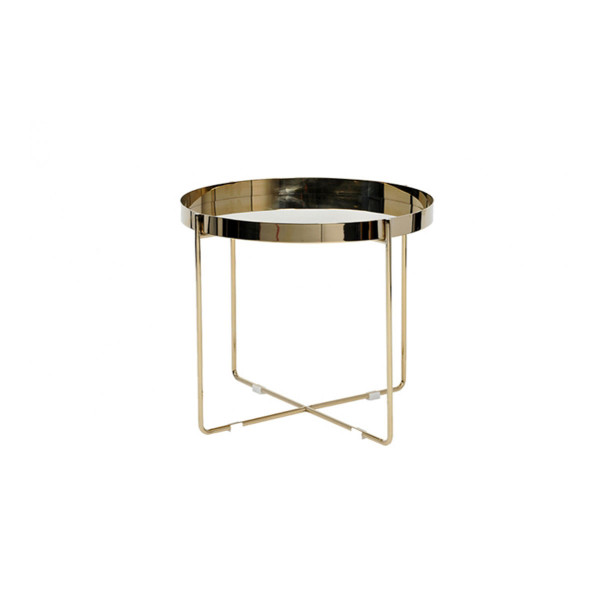 Product illustration Gold Sofa End Table