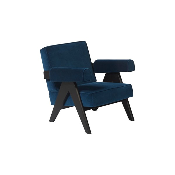 Product illustration Capitol Complex Velvet Blue Indigo Armchair