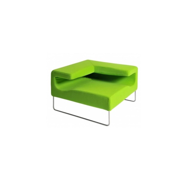 Product illustration Lowseat Low Armless Chair Corner Green