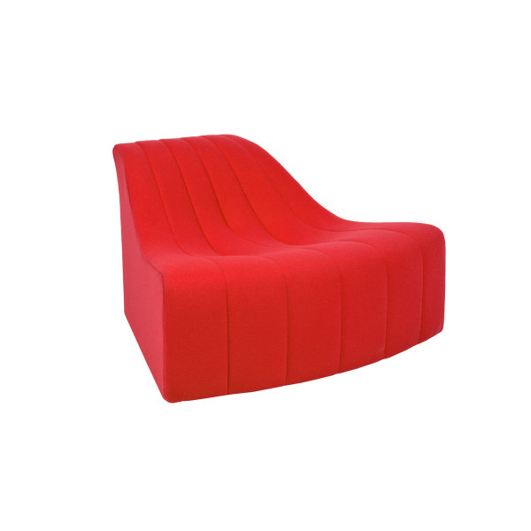Product illustration Chromatique Low Armless Chair Red Sm