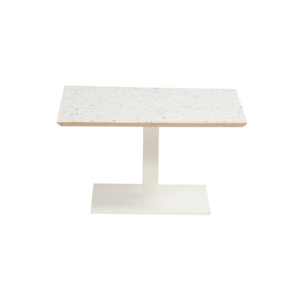 Illustration du produit Table basse Marielle Blanc Le Pavé 70 x 70