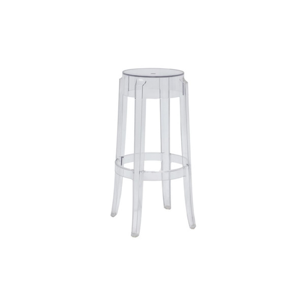 Product illustration Charles stool Transparent Ghost