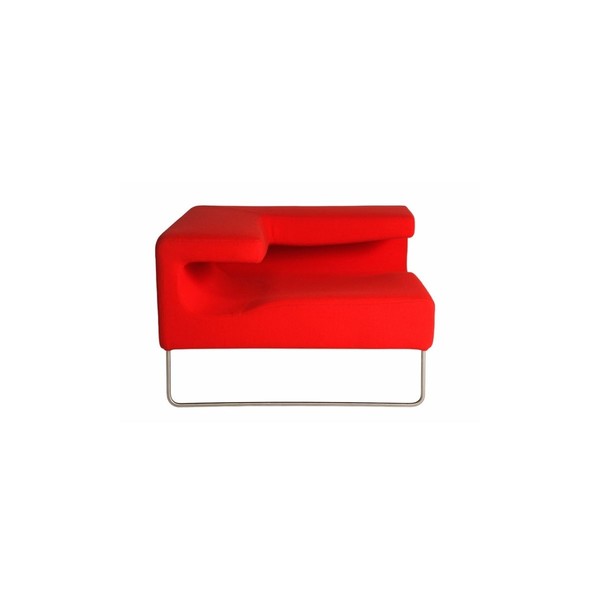 Product illustration Lowseat Low Armless Chair Corner Red