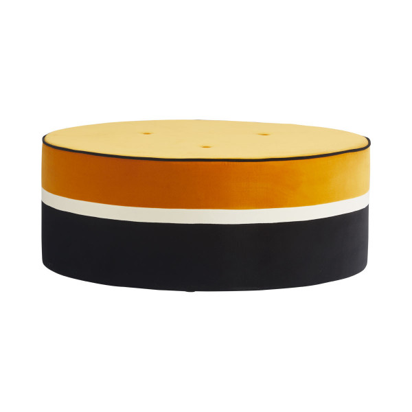 Illustration du produit Pouf Léo ocre GM