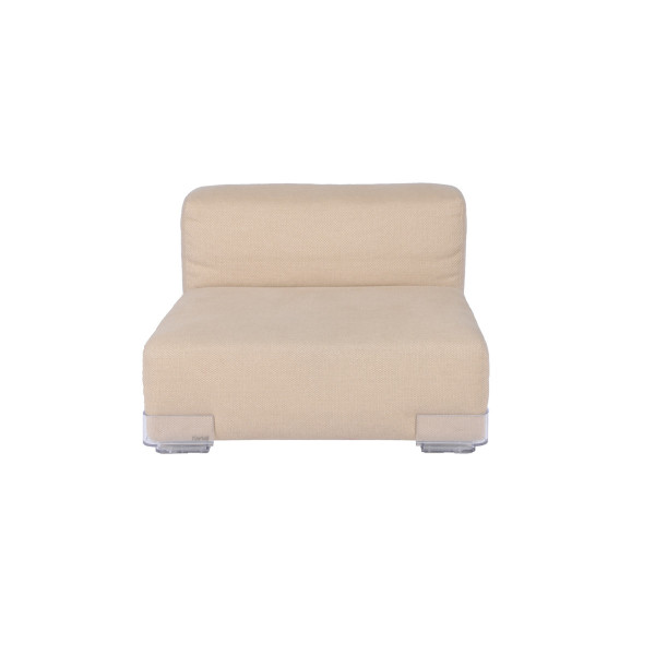 Product illustration Plastics Low Armless Chair Beige