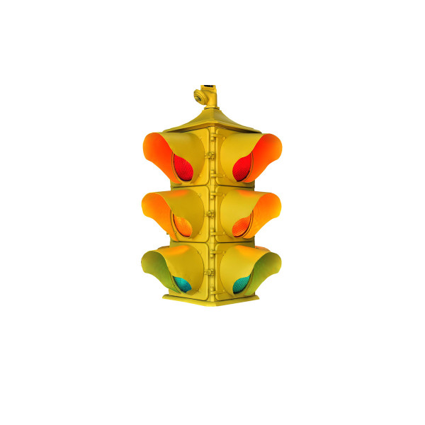 Product illustration American 4-sided traffic light