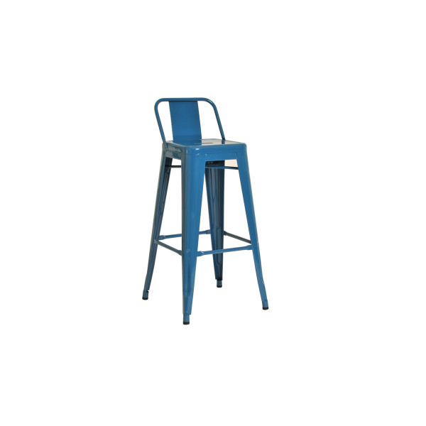 Product illustration Tolix Stool with back Blue