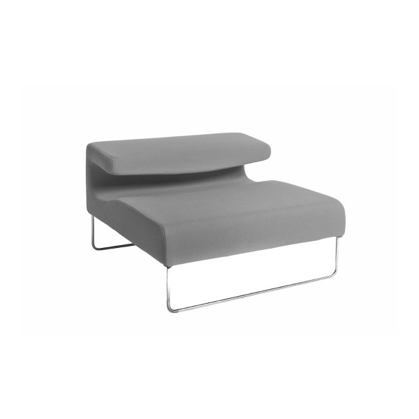 Product illustration Lowseat Low Armless Chair Right Grey