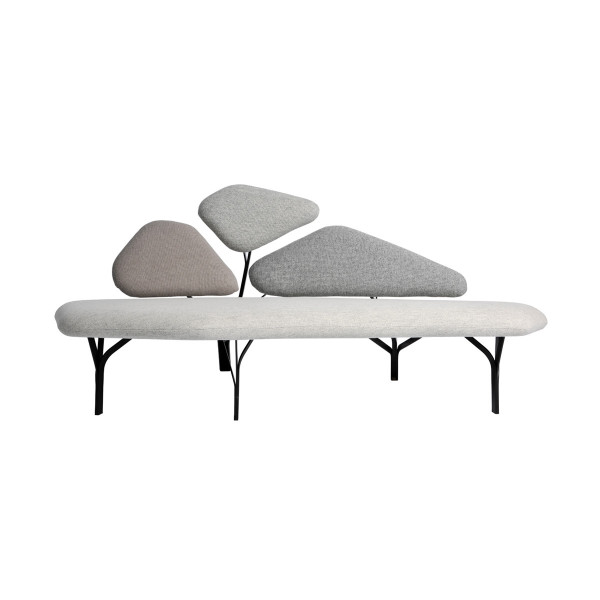 Product illustration Borghese Sofa Kvadrat Grey