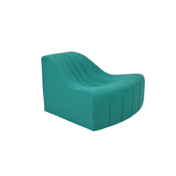 Product illustration Chromatique Low Armless Chair Emerald Green Sm