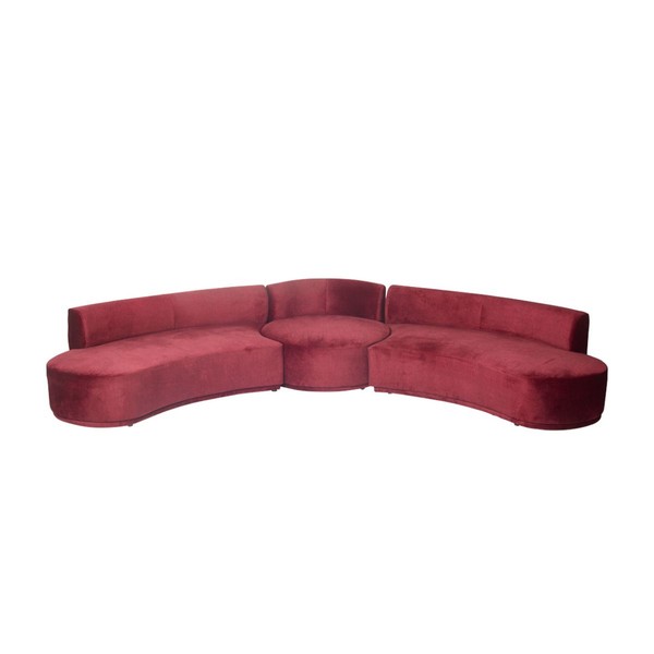 Product illustration Clara Sofa Burgundy