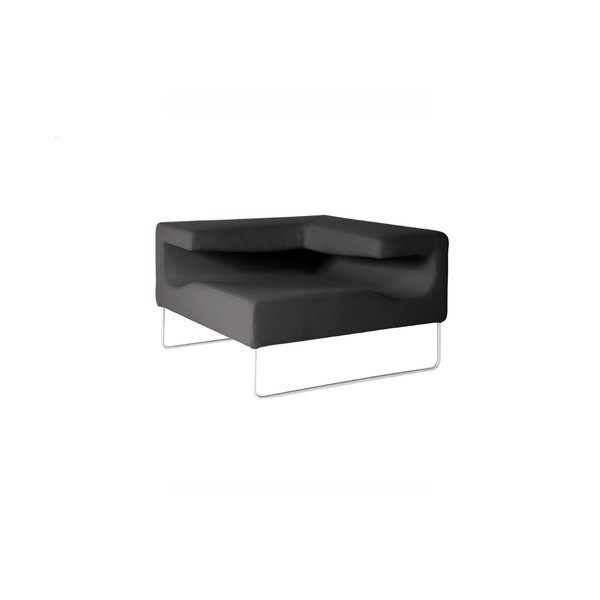 Product illustration Lowseat Low Armless Chair Corner Black