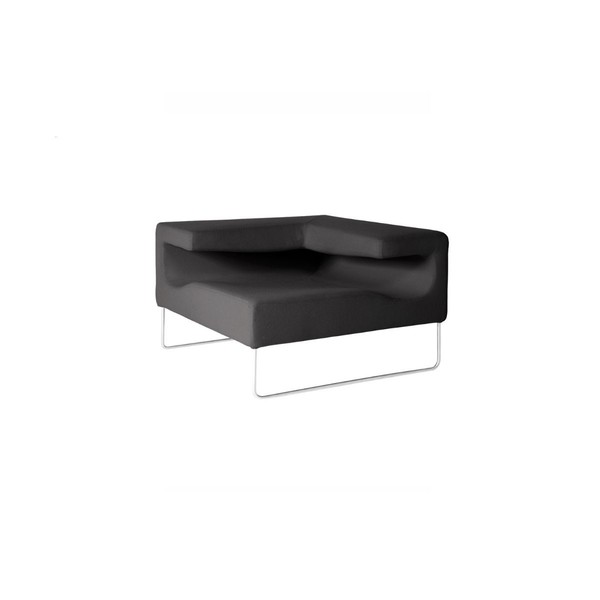 Illustration du produit Chauffeuse Lowseat Angle Noir