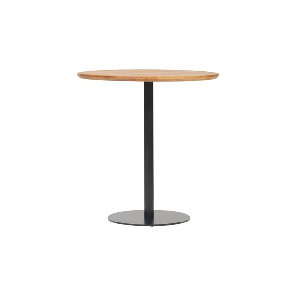Product illustration Marielle Pedestal Table Oak Round Black Foot