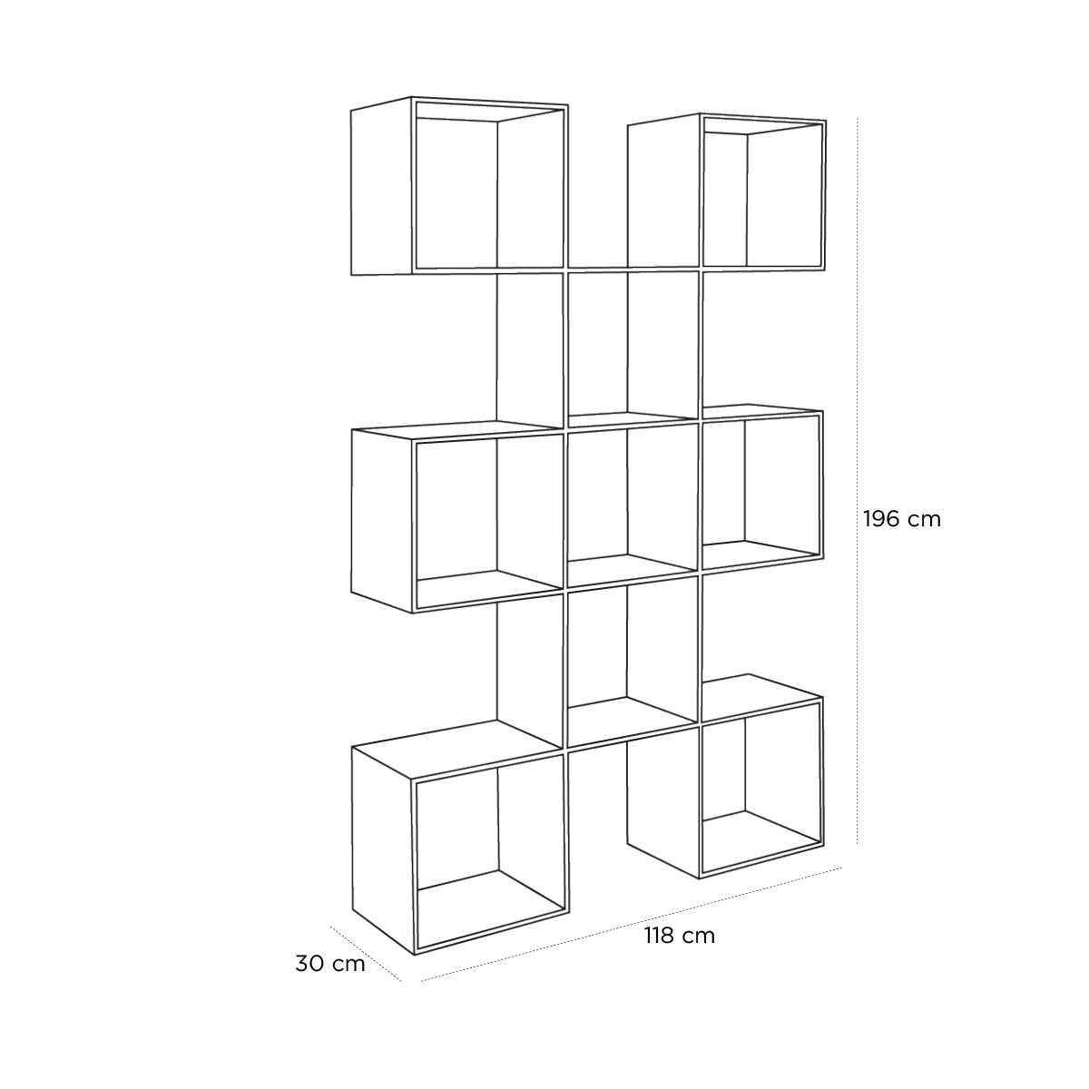 Product schematic Etagère Pause