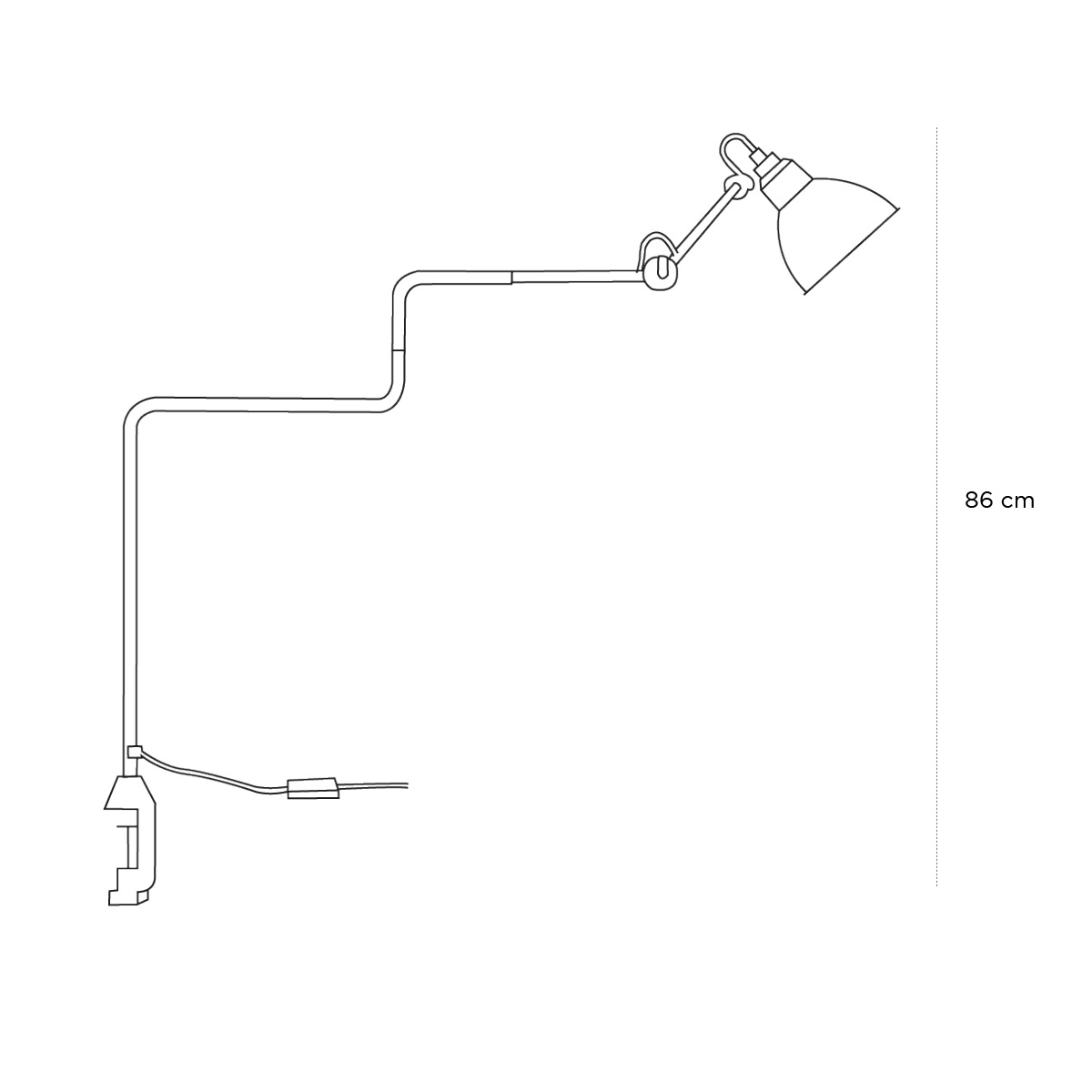 Product schematic Lampe Gras N°211