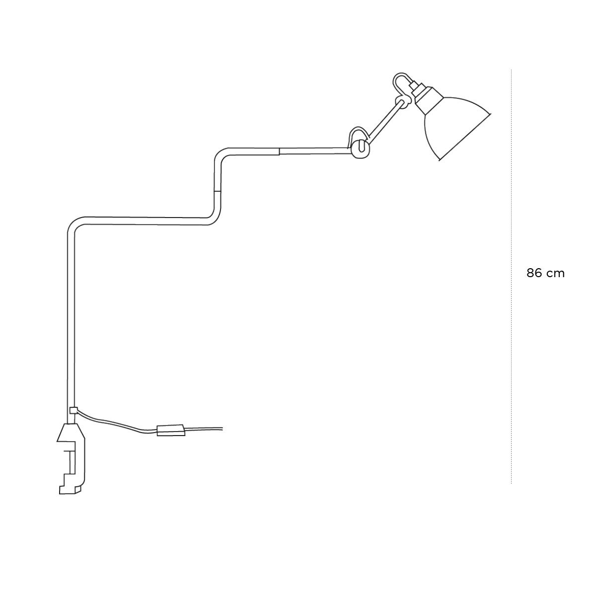 Schéma du produit Lampe Gras N°211