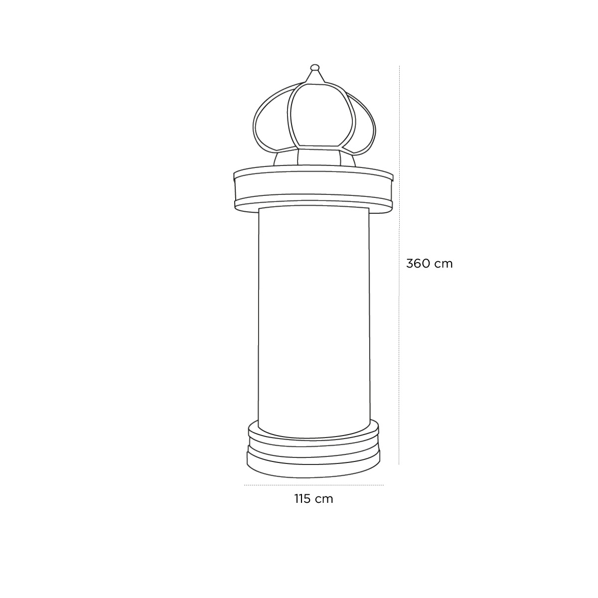 Product schematic Colonne Morris