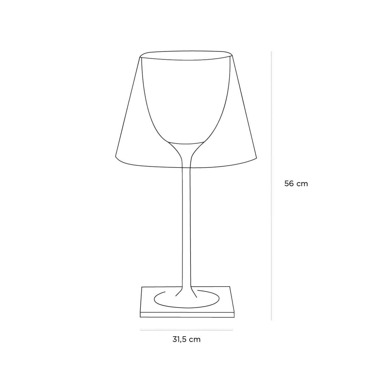 Product schematic Lampe KTribe