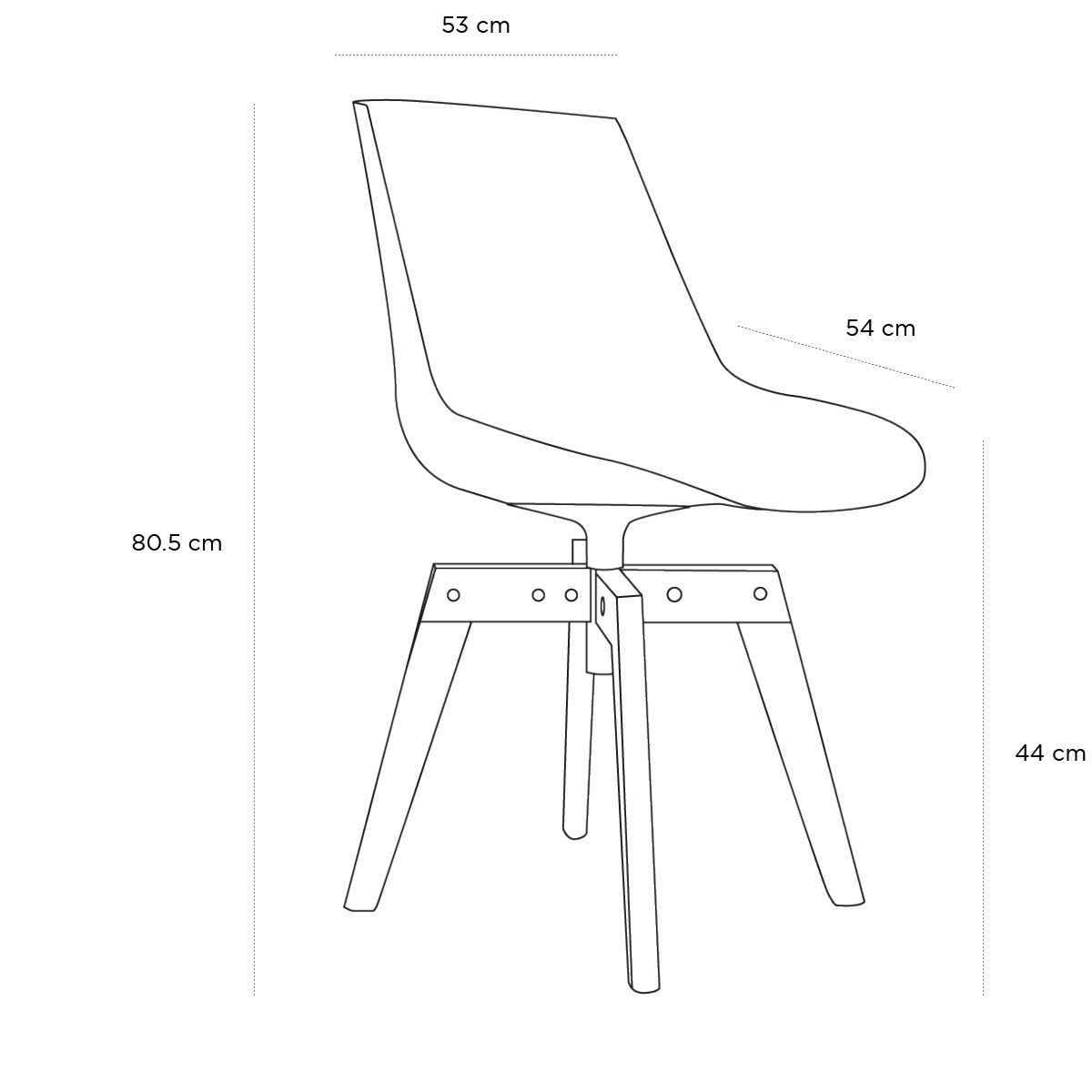 Product schematic Chaise Flow