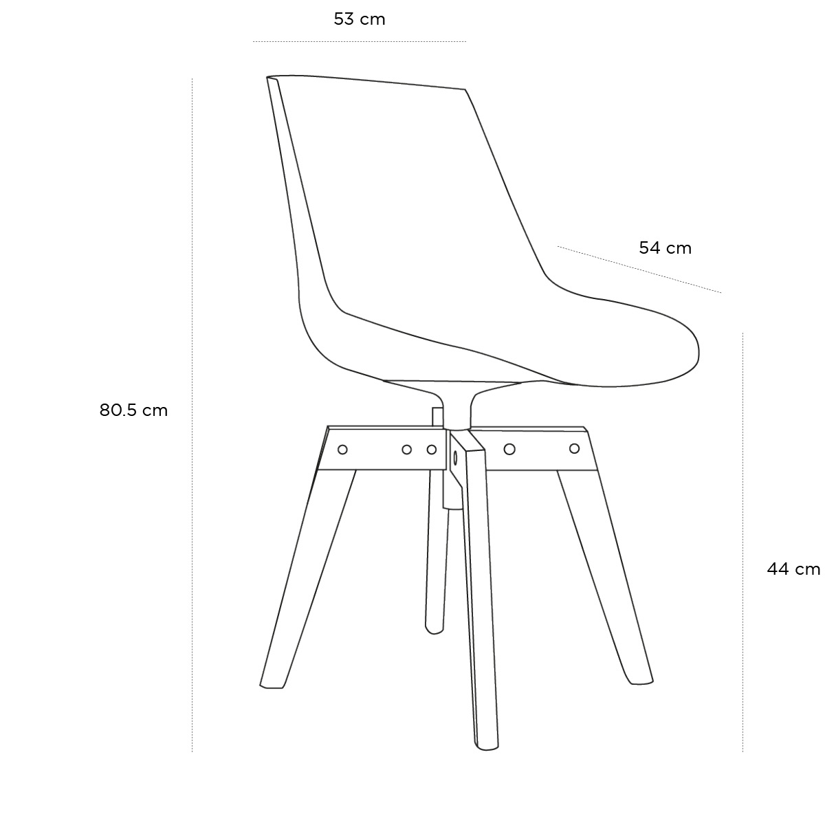 Schéma du produit Chaise Flow