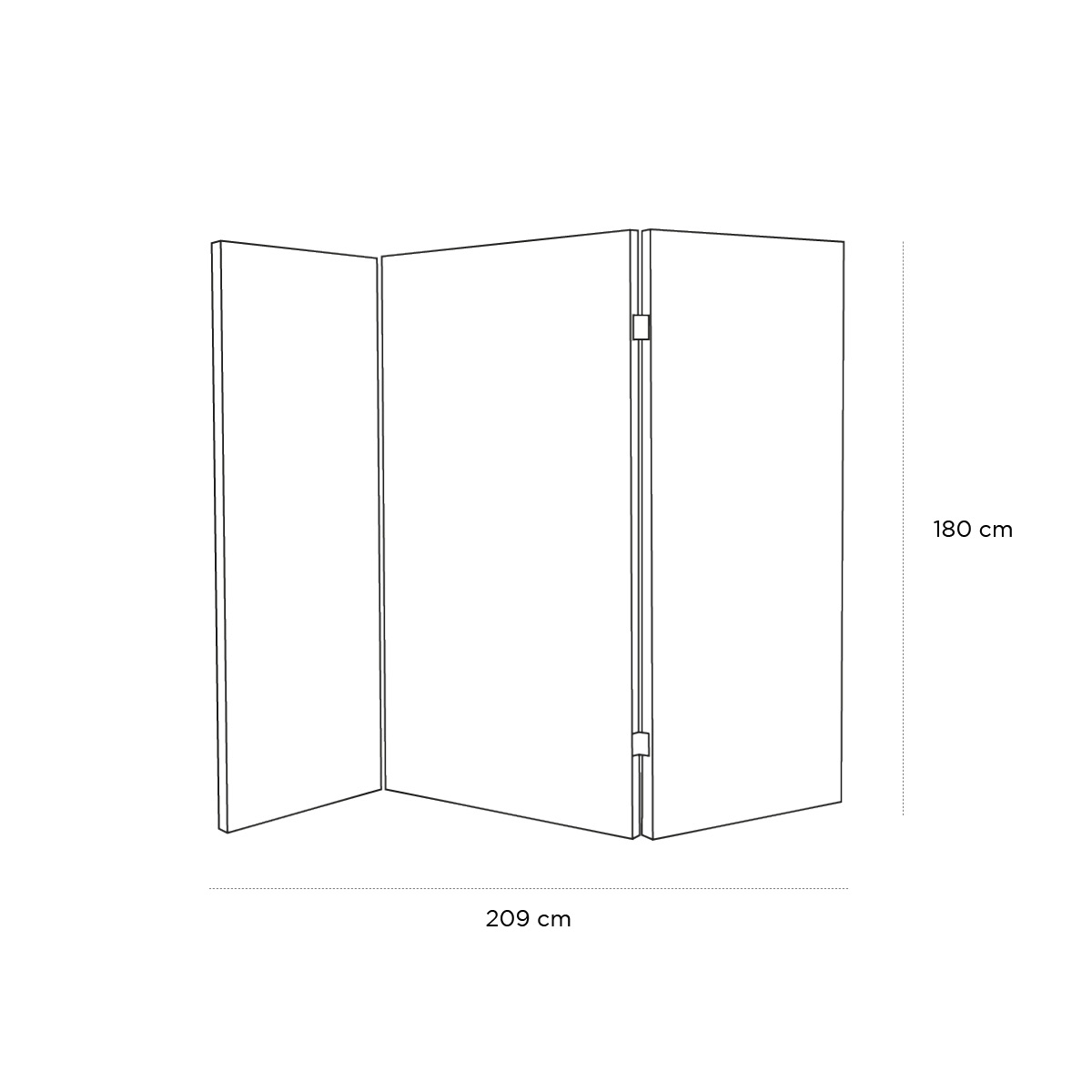 Product schematic Paravent Express