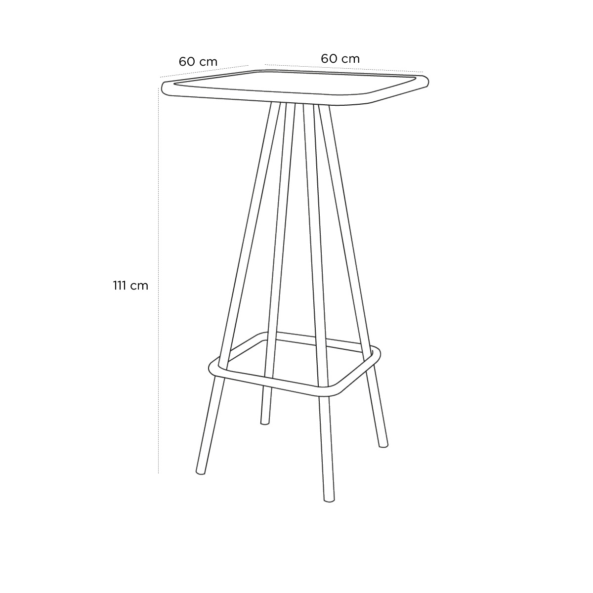 Product schematic Mange-debout Week-end Bleu