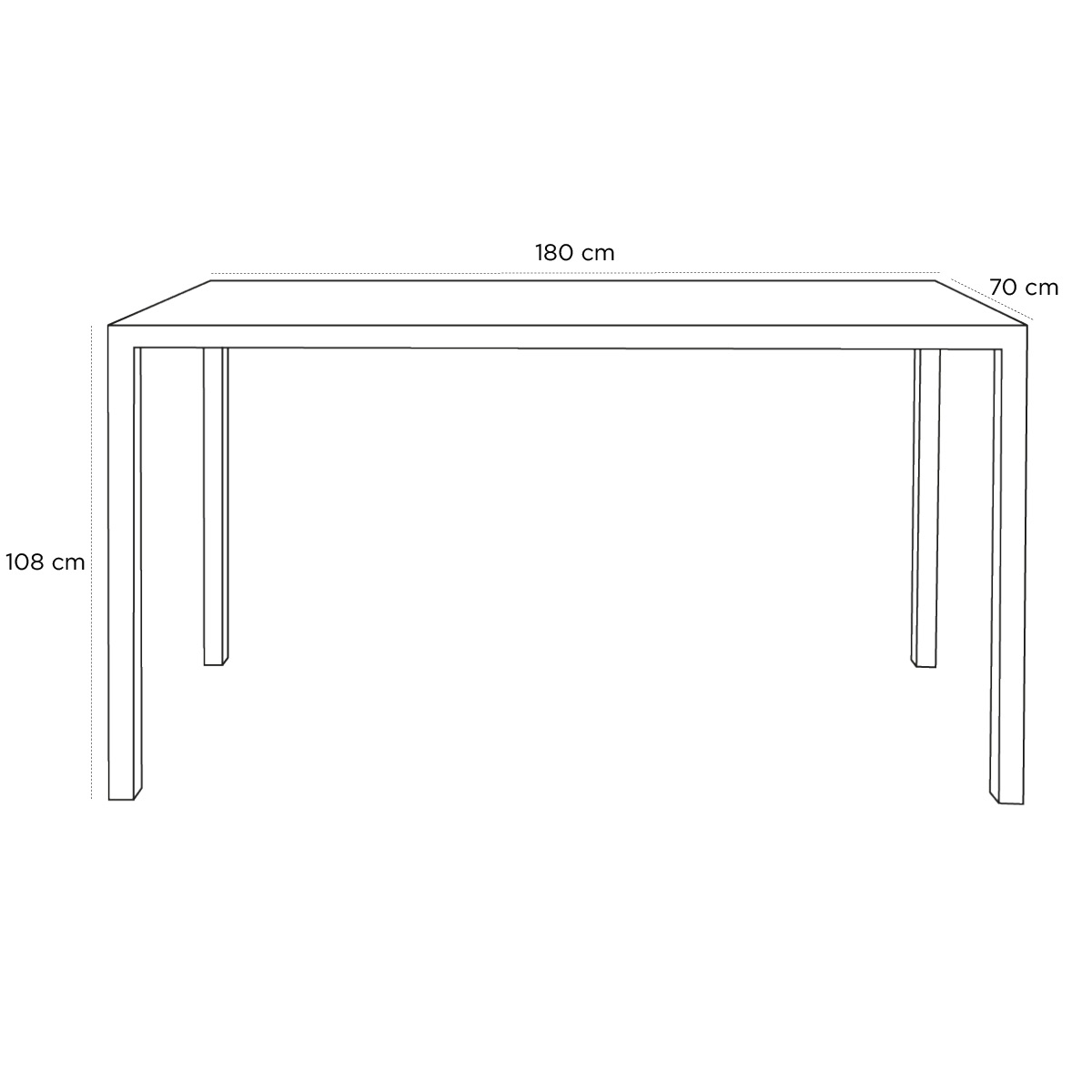 Product schematic Mange-debout Mange Debout Marielle 180x70