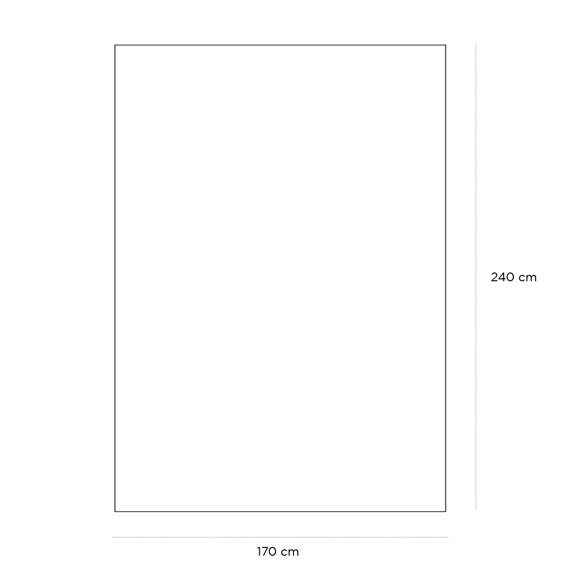 Product schematic Tapis Shangai Gris clair GM