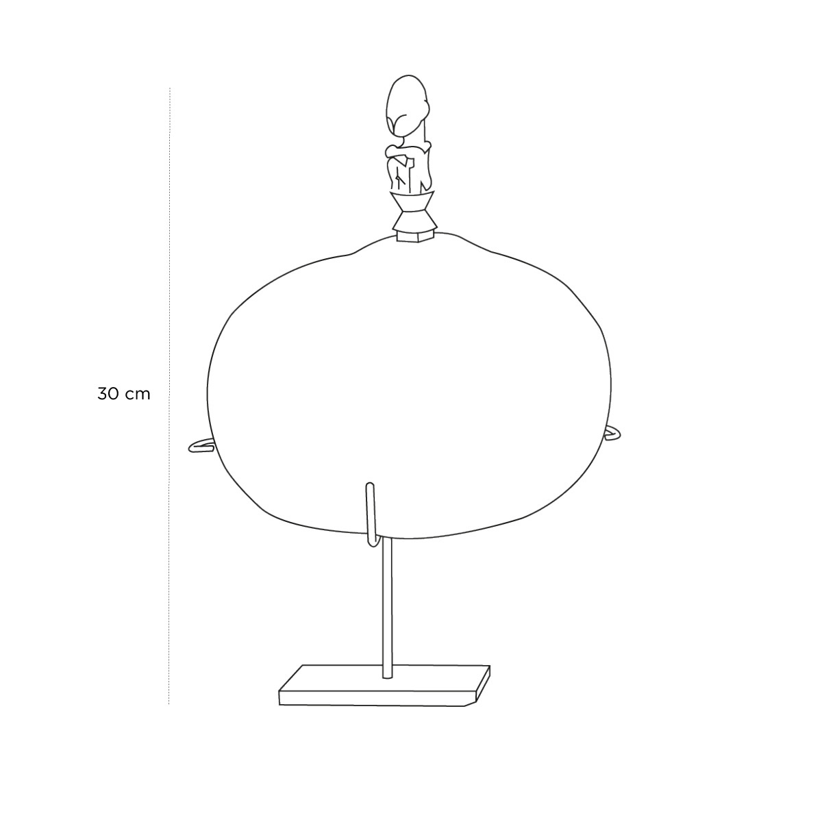 Product schematic Calebasse Moy GM