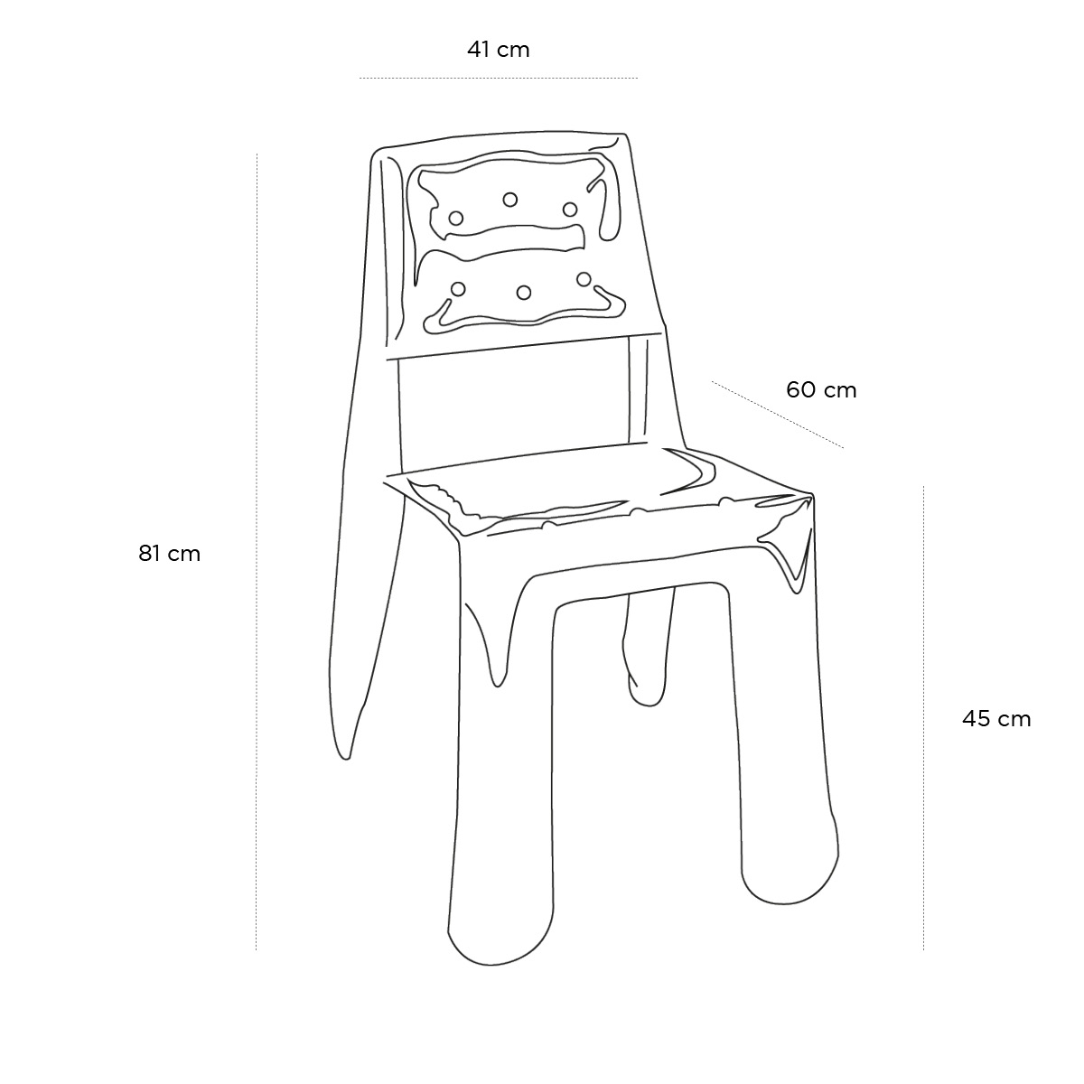 Product schematic Chaise Chippensteel