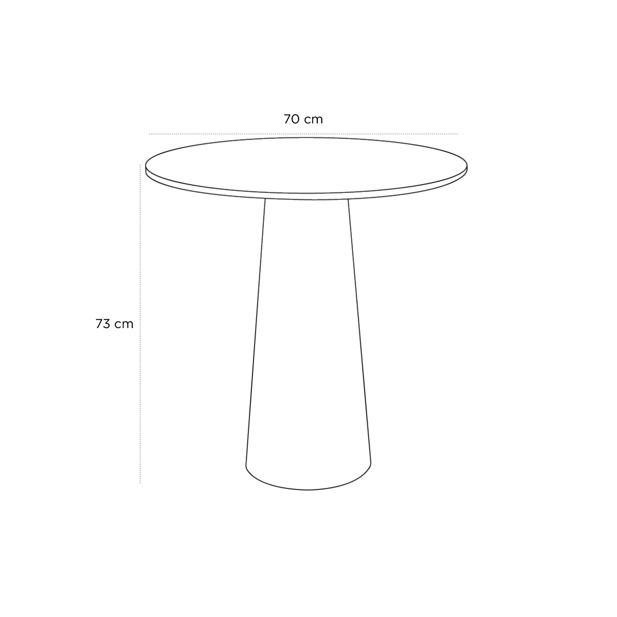 Product schematic Guéridon Container