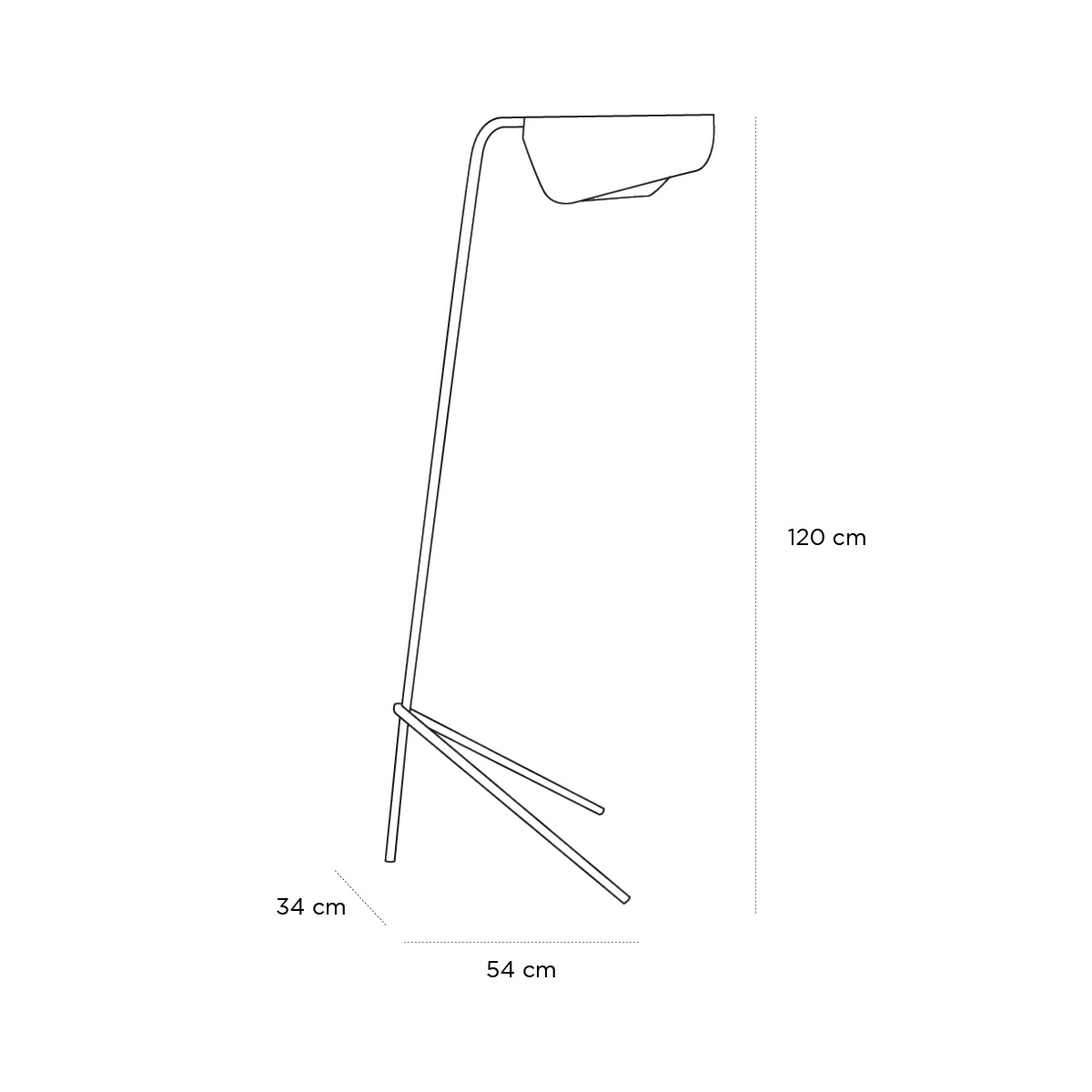 Product schematic Lampadaire Mediterranea