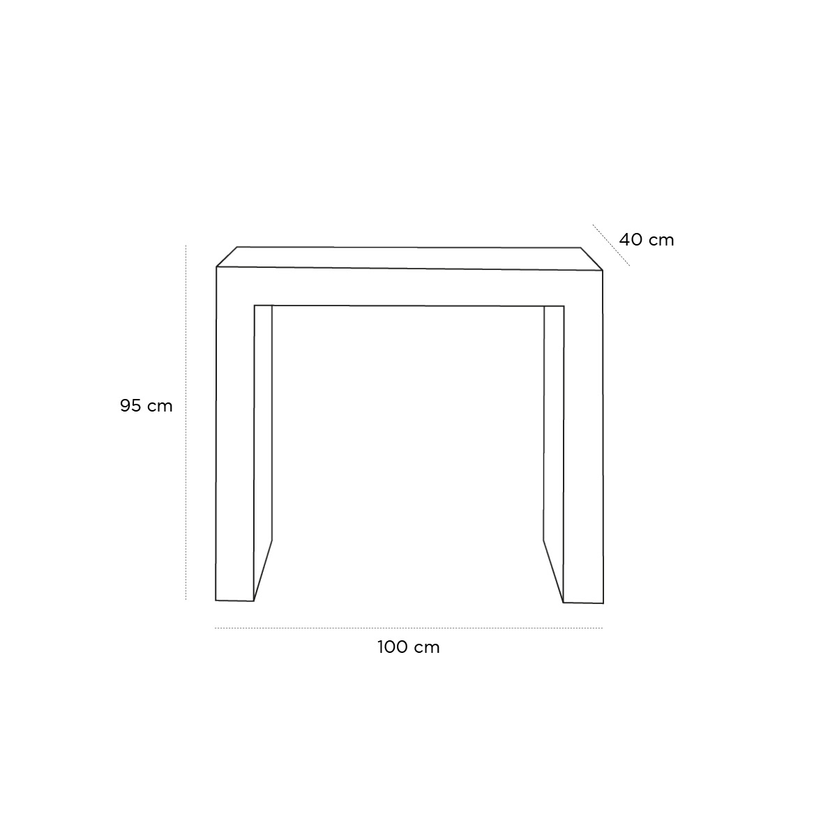 Product schematic Console Luciole