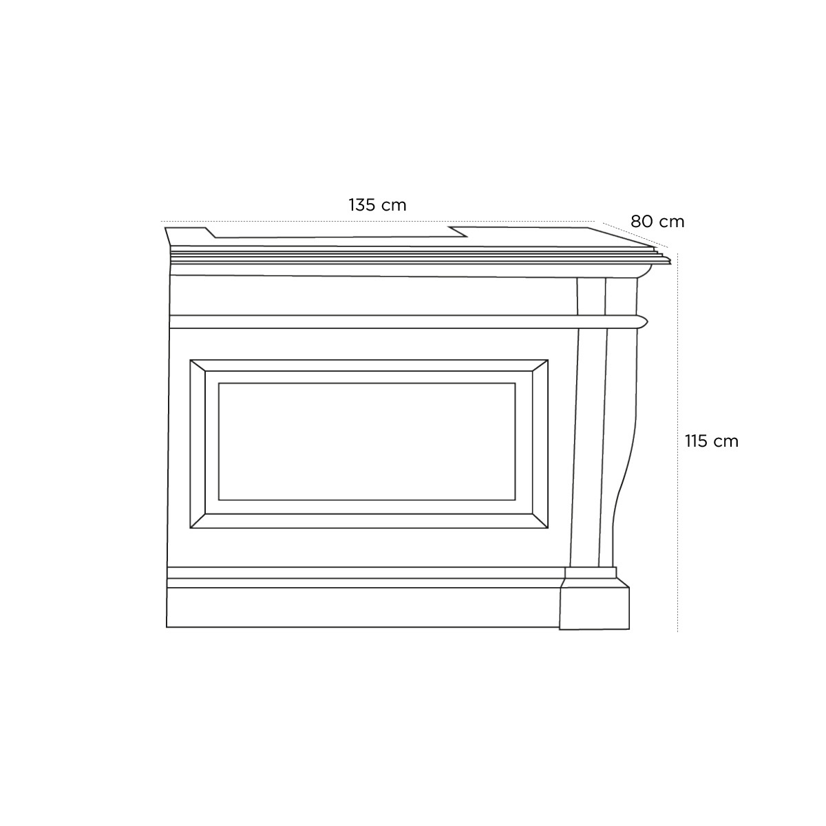 Product schematic Bar Pigalle PM