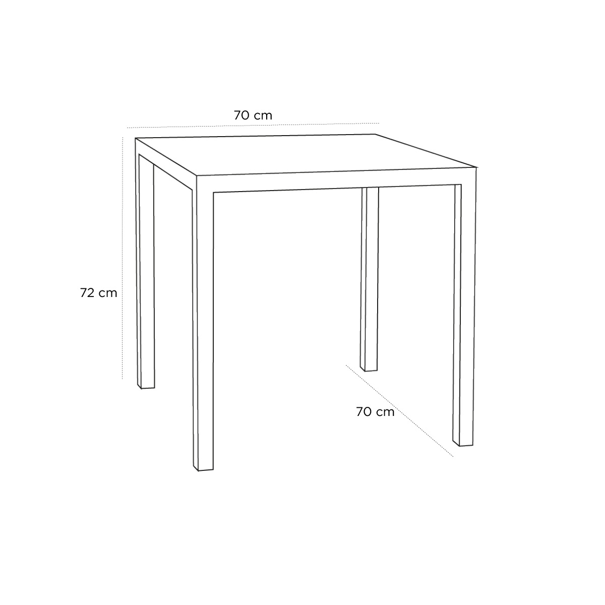 Product schematic Table Marielle